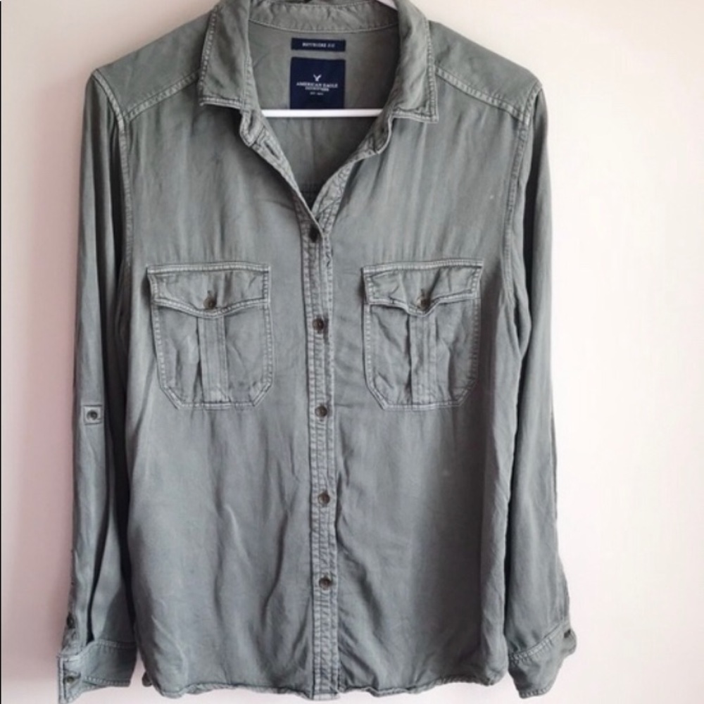 Dark Sage Button Up - image 1